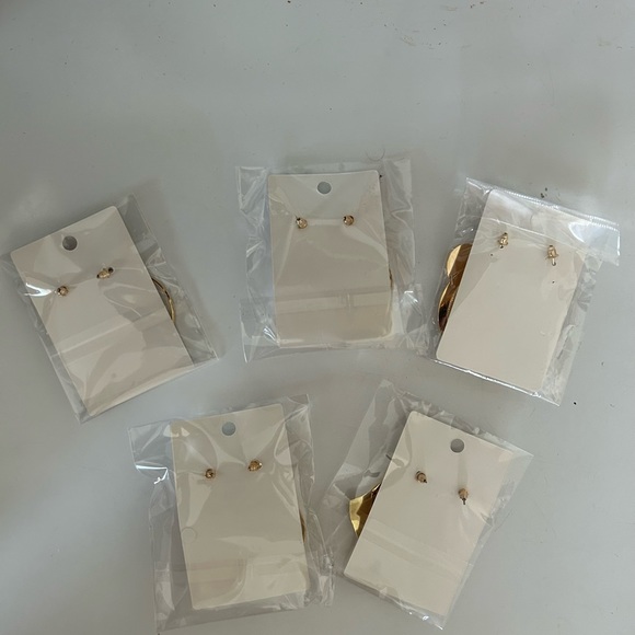 Gold Statement Earrings - Picture 2 of 2